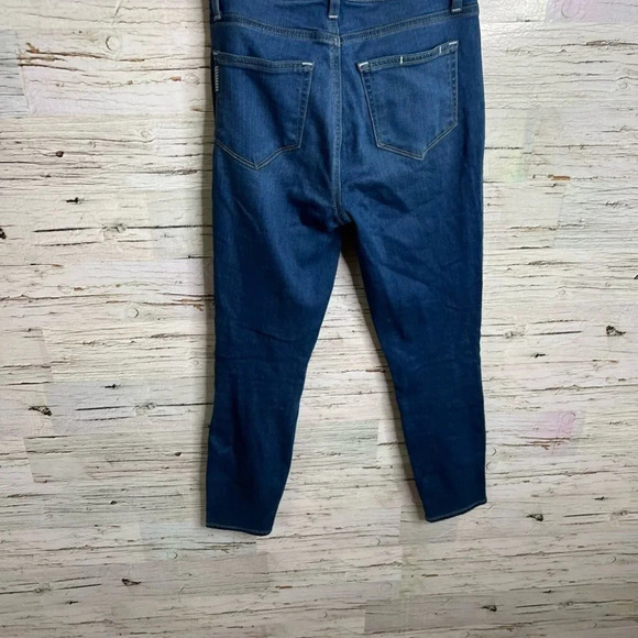PAIGE Hoxton crop Tristan high rise stretchy skinny jeans blue denim size  25 - Picture 8 of 9